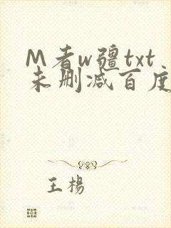 M者w疆txt未删减百度云