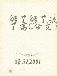 够了够了流出来了高C公交车