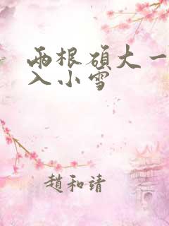 两根硕大一起挤入小雪