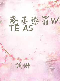 飞丞惩罚WRITE AS