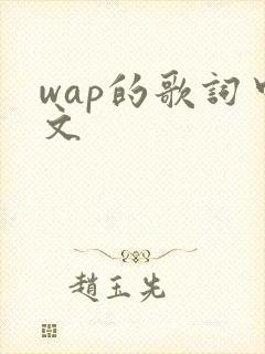 wap的歌词中文