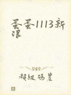 蛋蛋1113新浪