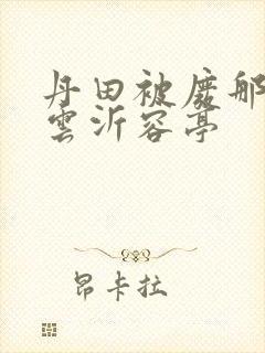 丹田被废那些年云沂容亭