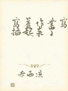 写着作业写着就插起来了