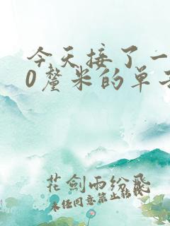 今天接了一个30厘米的单子