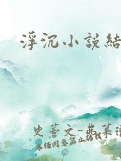 浮沉小说结局
