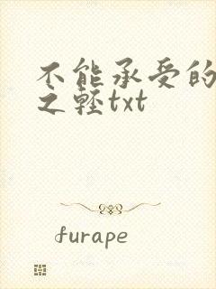 不能承受的生命之轻txt