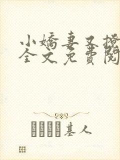 小娇妻又撩又甜全文免费阅读