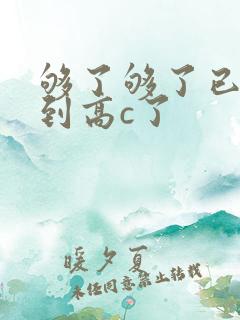 够了够了已经满到高c了