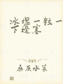 冰块一粒一粒往下边塞