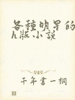 各种明星的综艺h版小说