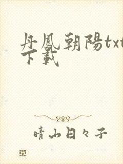 丹凤朝阳txt下载