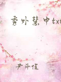 秀外慧中txt