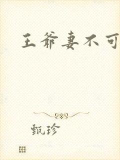 王爷妻不可欺