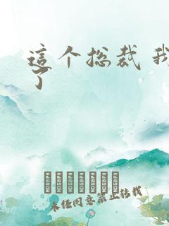 这个总裁 我要了