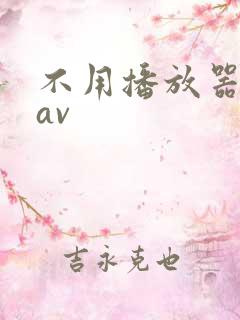 不用播放器的gav