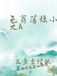 色翁荡熄小说全文h