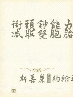 街头钞能力无删减版双胞胎