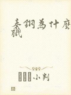 秦钢为什么被解职