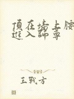 顶在墙上腰一沉进入师尊