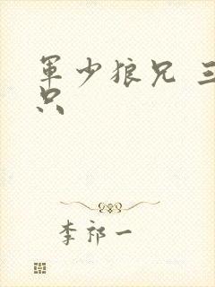 军少狼兄 三两只