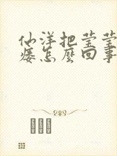 仙洋把莹莹干肛瘘怎么回事