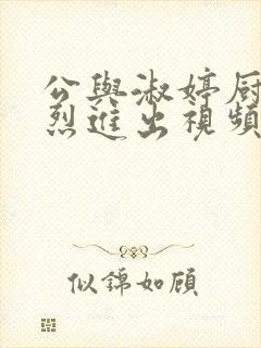 公与淑婷厨房猛烈进出视频