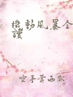 机动风暴全文阅读