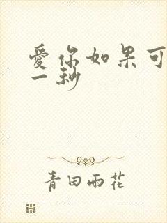 爱你如果可以早一秒