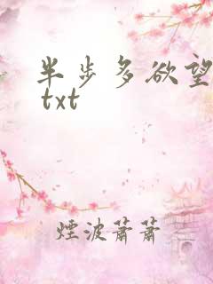 半步多欲望传说 txt