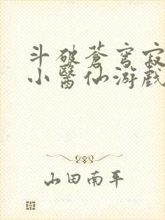 斗破苍穹寂寞的小医仙游戏世界