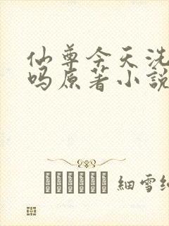仙尊今天洗白了吗原著小说