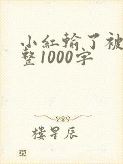 小红输了被小明整1000字