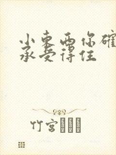 小东西你确定你承受得住