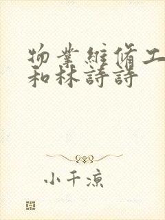 物业维修工老王和林诗诗