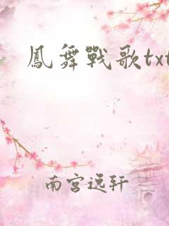 凤舞战歌txt
