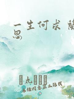 一生何求 兰思思