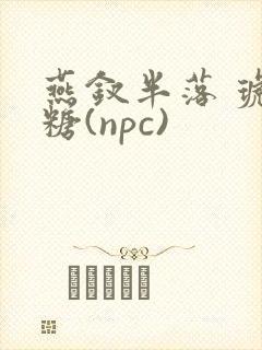 燕钗半落 琥珀糖(npc)