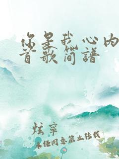 你是我心内的一首歌简谱