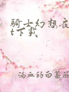 骑士幻想夜txt下载