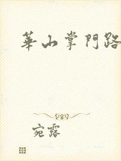 华山掌门路