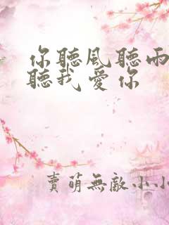 你听风听雨却不听我爱你