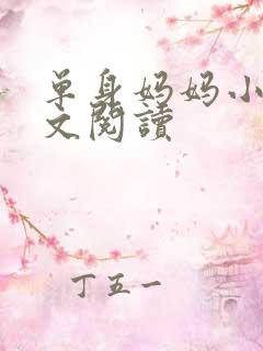 单身妈妈小说全文阅读