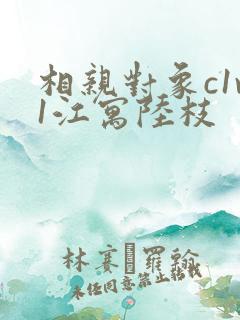 相亲对象c1v1江寓陆枝