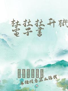 杜拉拉升职记 电子书