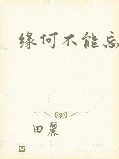 缘何不能忘记你