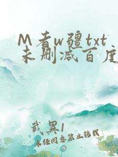 M者w疆txt未删减百度云