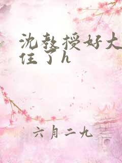 沈教授好大含不住了h