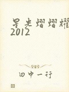星光熠熠耀保良2012