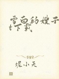 雪白的嫂子txt下载